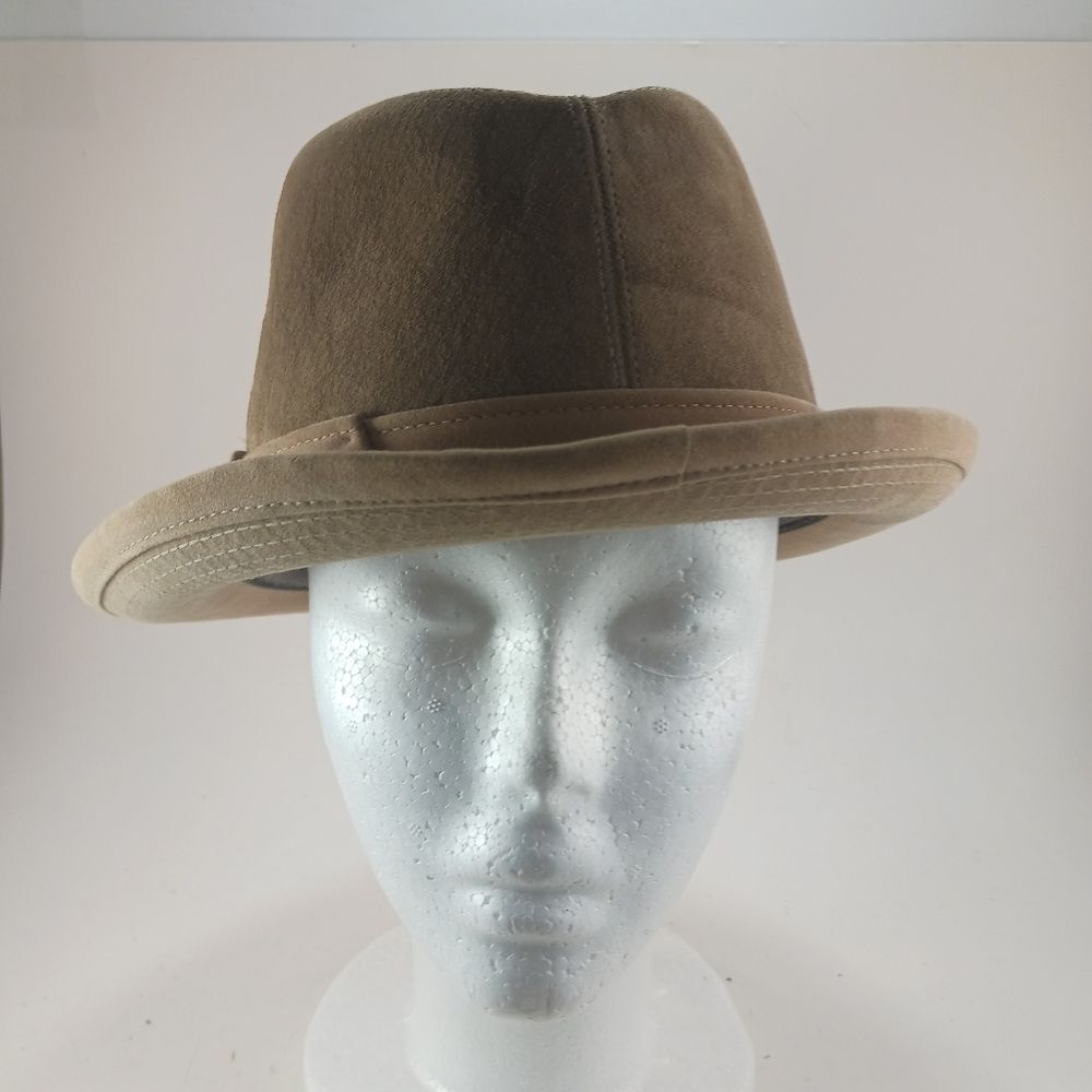 Dobbs 5th Ave. New York Vintage 1960s Fedora  Leather/Suede Banded Side Buckle.. - Picture 3 of 10